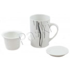 Porcelánový hrnek s nálevníkem 330 - Wstęga