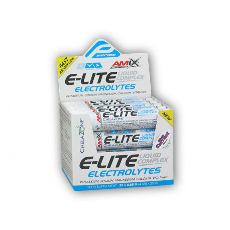 20x E-Lite Liquid Electrolytes 25ml - black currant