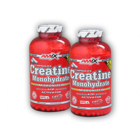 2x Creatine Monohydrate 500 kapslí