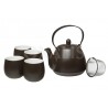 Set keramická konvice NIGRA + miska