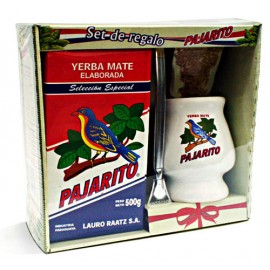 Yerba Mate Pajarito Set + Keramický hrnek + Bombilla