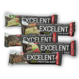 Excelent 25% Protein Bar 85g gluten free - jahodový dort v mléčné čokoládě