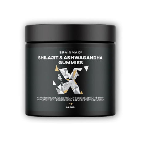 Shilajit &amp; Ashwagandha Gummies 60 bonbónů