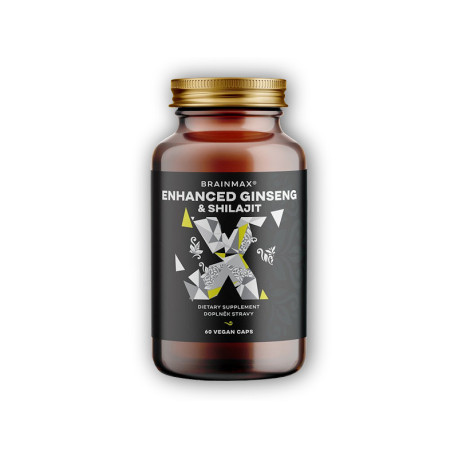 Enhanced Ginseng &amp; Shilajit 60 rostlinných kapslí
