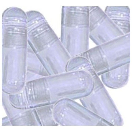 Průhledné želatinové kapsle velikost 00 (velké) - 5000 ks