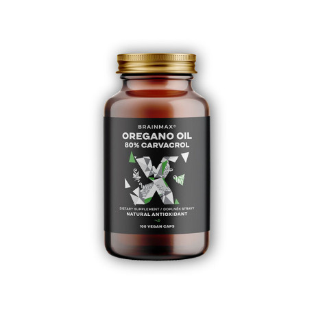 Oregano Oil 80% Carvacrol 100 rostlinných kapslí