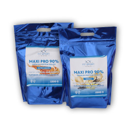 2x Maxi Pro 90% 2500g - kokos bílá čokoláda