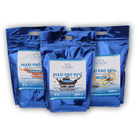 3x Maxi Pro 90% 2500g - slaný karamel