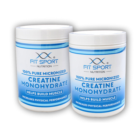 2x 100% Pure Micronized Creatine Monohydrate 550g