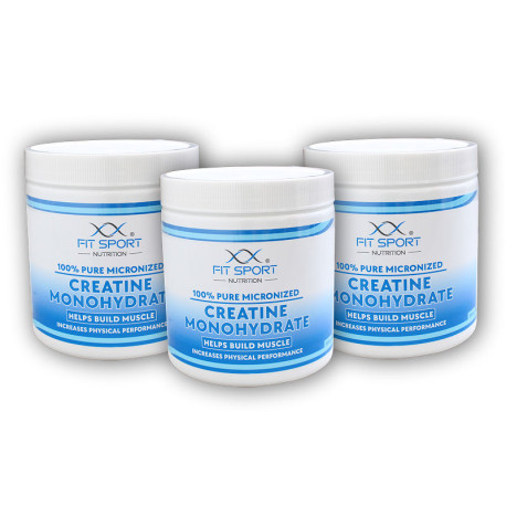 3x 100% Pure Micronized Creatine Monohydrate 330g