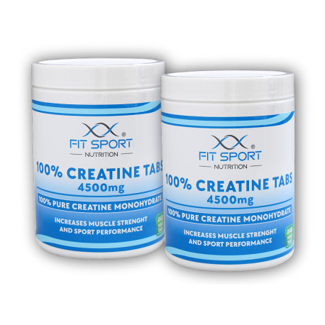 2x 100% Creatine Tabs 4500mg 240 vege tablet