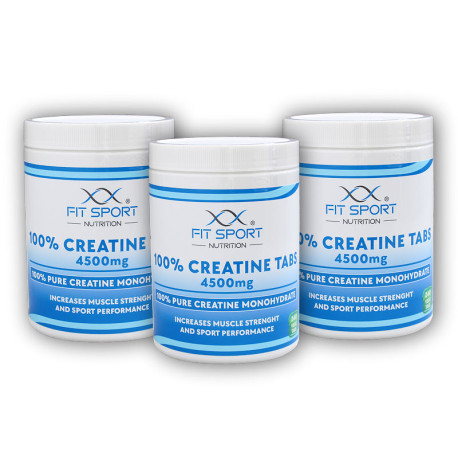 3x 100% Creatine Tabs 4500mg 240 vege tablet