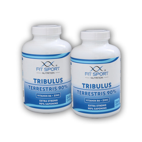 2x Tribulus Terrestris 90% + Vitamin B6 + Zinc 240 kapslí
