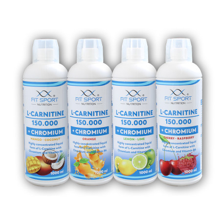 L-Carnitine 150000 + Chromium 1000ml - mango coconut