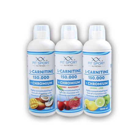 3x L-Carnitine 150000 + Chromium 1000ml - orange
