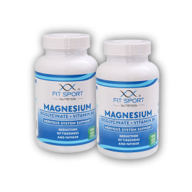 2x Magnesium Bisglycinate + Vitamin B6 120 vege caps - Hořčík