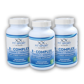 3x B-Complex + Vitamin C + Vitamin E 100 vege kapslí