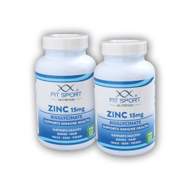2x Zinc 15mg Bisglycinate 100 vege tablet - Zinek
