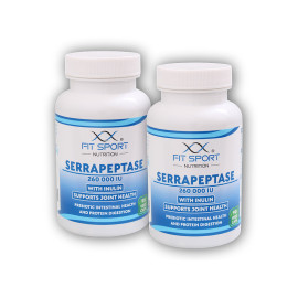 2x Serrapeptase 260.000 IU with Inulin 90 vege kapslí
