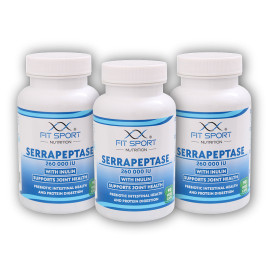 3x Serrapeptase 260.000 IU with Inulin 90 vege kapslí