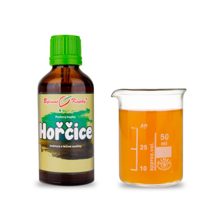 Kapky bílé hořčice (tinktura) 50 ml