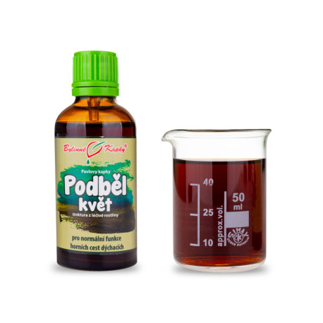 Kapky z květu podbělu (tinktura) 50 ml
