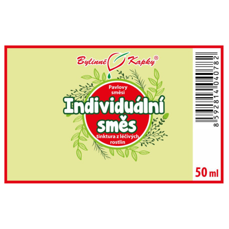 Individuální směs (na míru) - Paulovy bylinné kapky (tinktura) směs bylinných kapek 50 ml