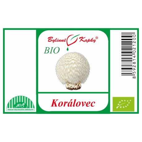 Korál (Hericium) BIO - bylinné kapky (tinktura) 50 ml