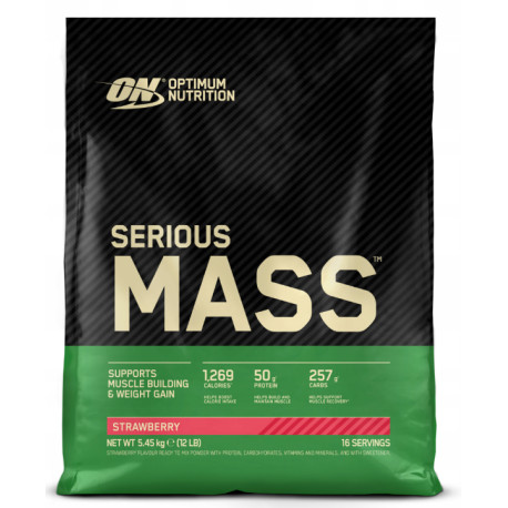 Optimum Nutrition Serious Mass 5450g Jahoda
