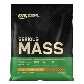 Optimum Nutrition Serious Mass 5450g Čokoláda s arašídovým máslem