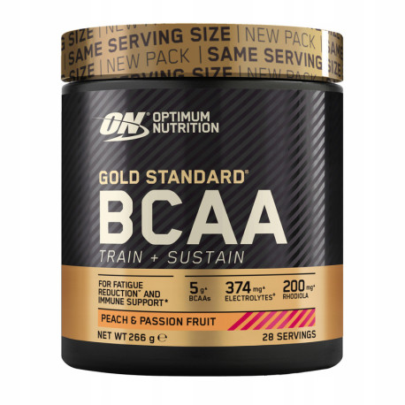 Optimální výživa BCAA Train + Sustain 266g Broskev &amp; Mučenka
