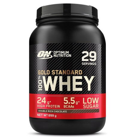 Optimum Nutrition 100% Whey Gold 900g Double bohatá čokoláda