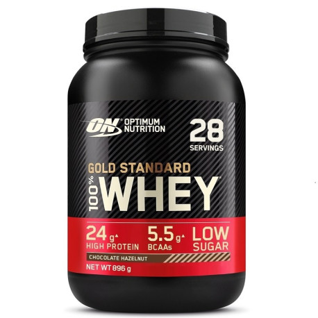 Optimum Nutrition 100% Whey Gold 900g čokoláda s lískovými oříšky
