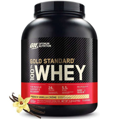 Optimum Nutrition 100% Whey Gold 2270g vanilková zmrzlina