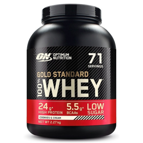 Optimum Nutrition 100% Whey Gold 2270g sušenkový krém