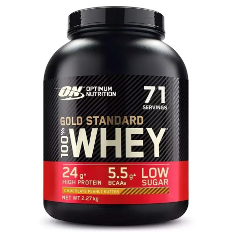 Optimum Nutrition 100% Whey Gold 2270g Čokoláda s arašídovým máslem