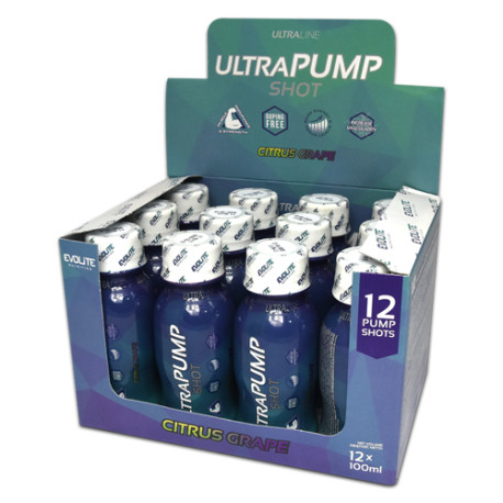 Evolite Ultra Pump Shot 100ml Citron Limetka Třešeň (12 Shots)
