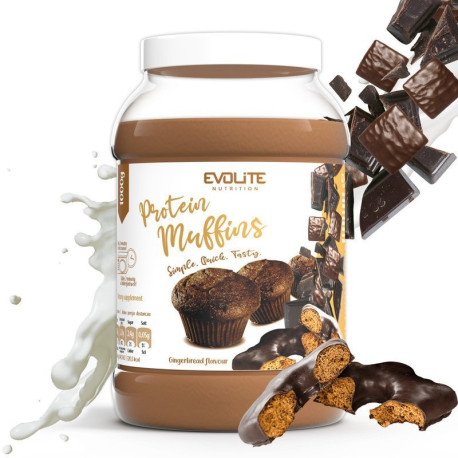 Evolite Proteinové muffiny 1000g Perník