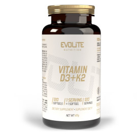 Evolite Nutrition Vitamin D3+K2 120 tobolek