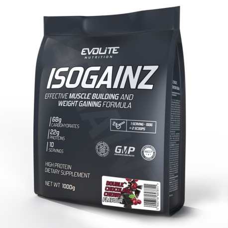 Evolite IsoGainz 1000g dvojitá čokoláda s příchutí