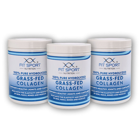 3x 100% Pure Hydrolyzed Grass-Fed Collagen 400g - Hydrolyzovaný Kolagen