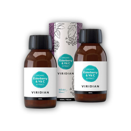 Elderberry Extract + Vitamin C 100ml Organic 1 + 1 ZDARMA