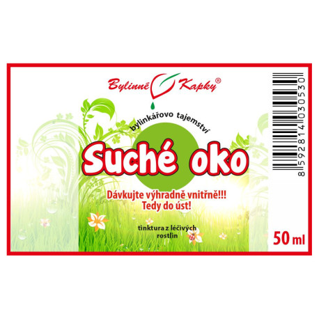 Suché oko - bylinné kapky (tinktura) Bylinkářské tajemství 50 ml