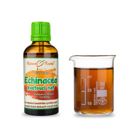 Echinacea fialová kvetoucí stonek - bylinné kapky (tinktura) rostlinná duše 50 ml