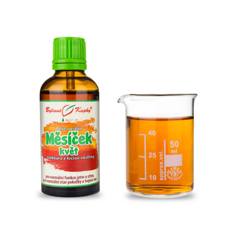 Květ měsíčku lékařského - bylinné kapky (tinktura) duše rostlin 50 ml