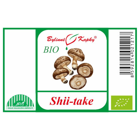 Shii-take BIO (shiitake, shiitake, houževnatý, shii take) - bylinné kapky (tinktura) 50 ml