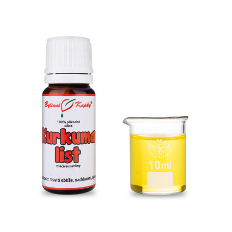 List kurkumy - 100% přírodní esenciální oleje - esenciální olej 10 ml