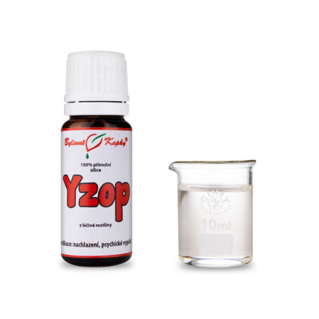 Yzop - 100% přírodní esenciální oleje - esenciální olej 10 ml