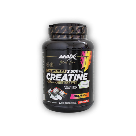 Black Line Creatine Creapure 2500mg 210 Chewable Tabs Zero Sugar Multi