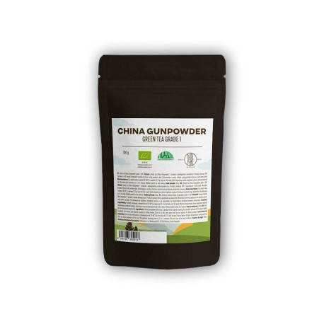 China Gunpowder Grade 1 zelený čaj BIO 100g